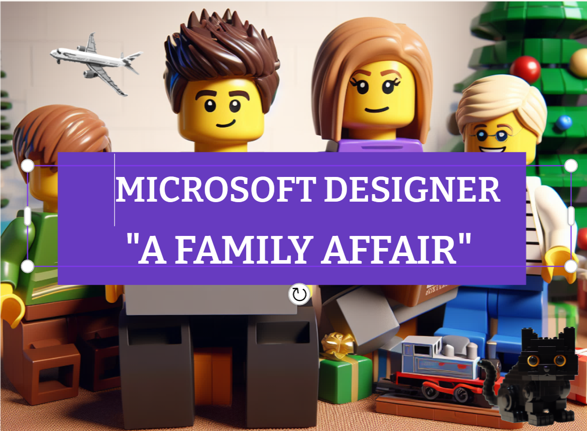 Incorporating Microsoft Designer into family life.