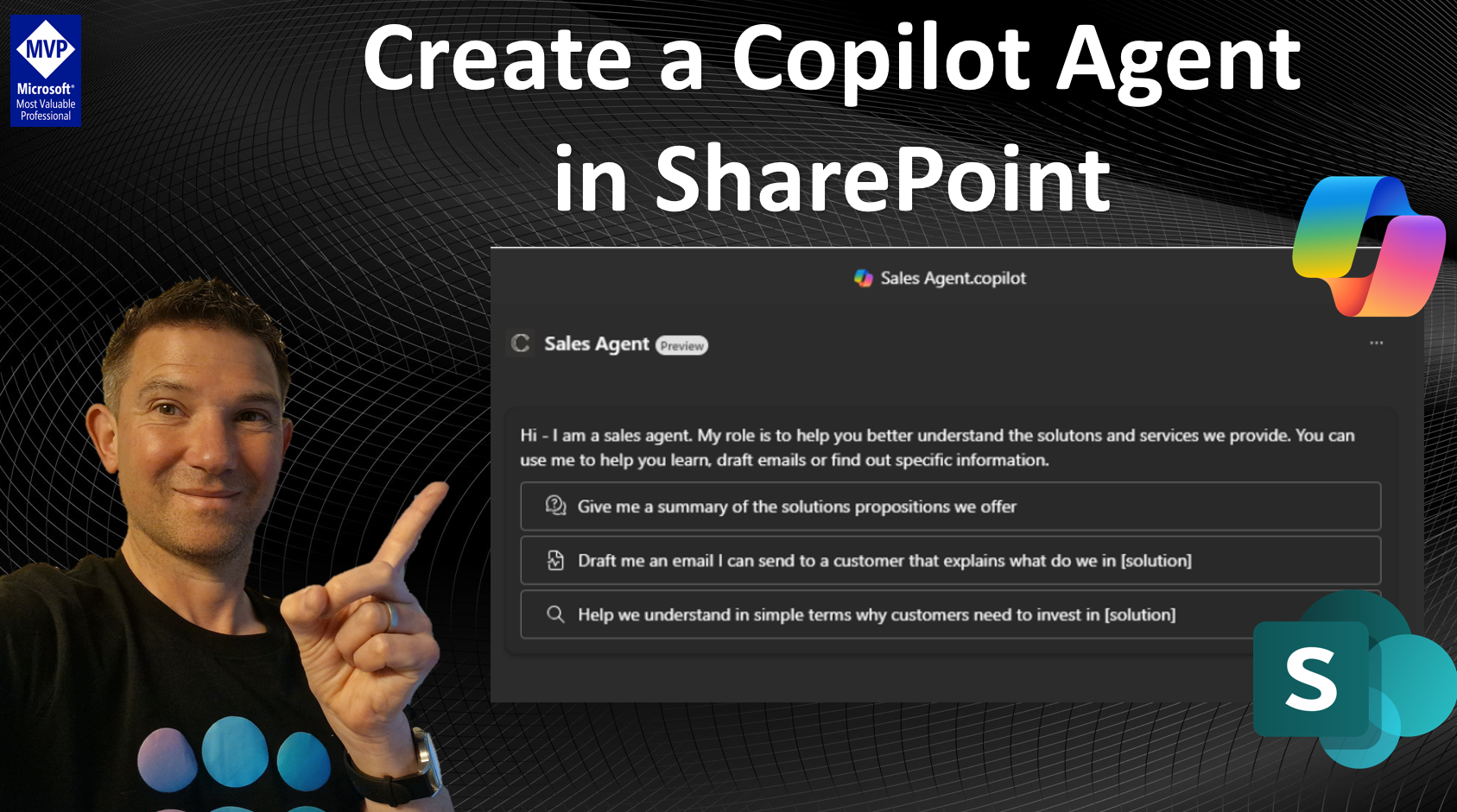 Creating a Copilot Agent from a SharePoint Library