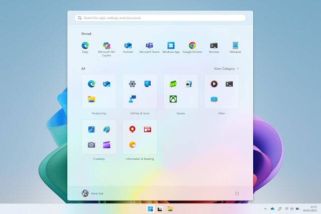 New Start Menu in testing for Windows 11