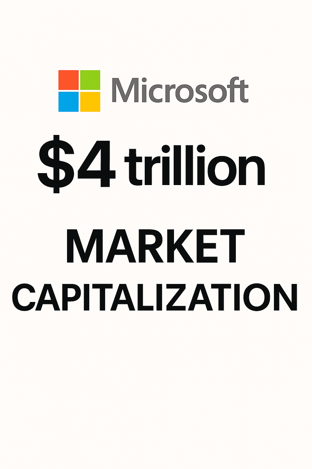 Microsoft is now a $4 trillion company