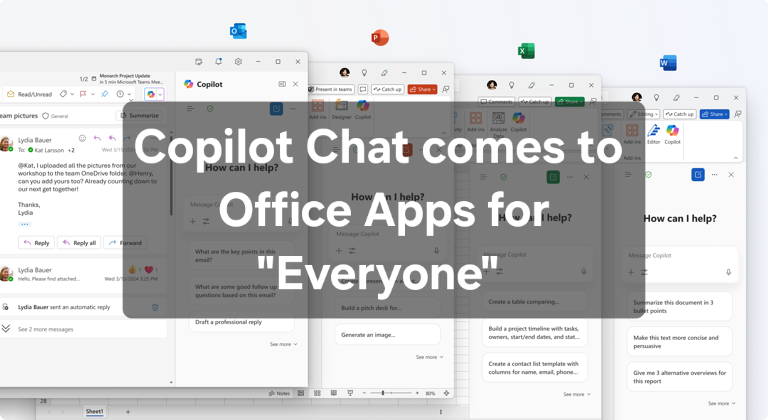 Copilot Chat comes to Enterprise Office Apps for all